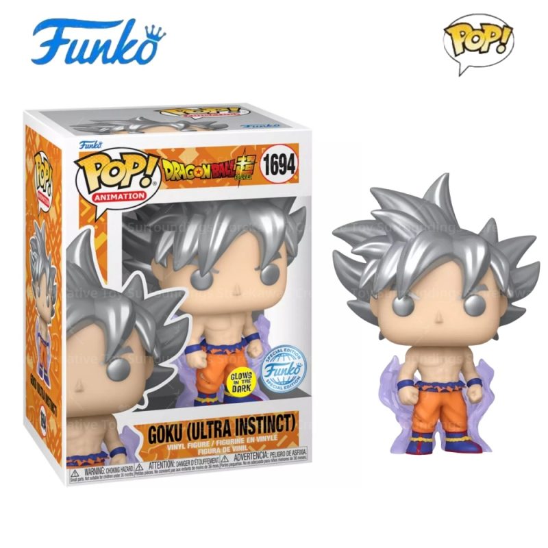 Funko Pop Dragon Ball Goku Ultra Instinct Glow in the Dark